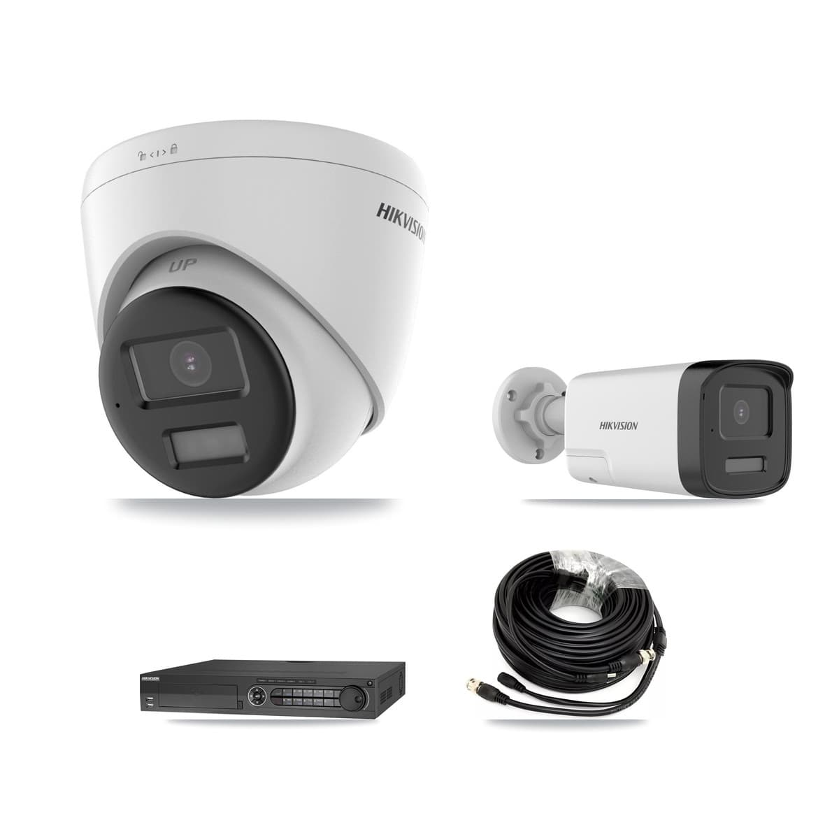 Hikvision 32-Channel 5MP – 4K CCTV Kit — 2 DS-2CE17K0T 5MP Bullet + 5 DS-2CE78U0T 4K Turret Cameras + 2× 8TB Recording - Image 1