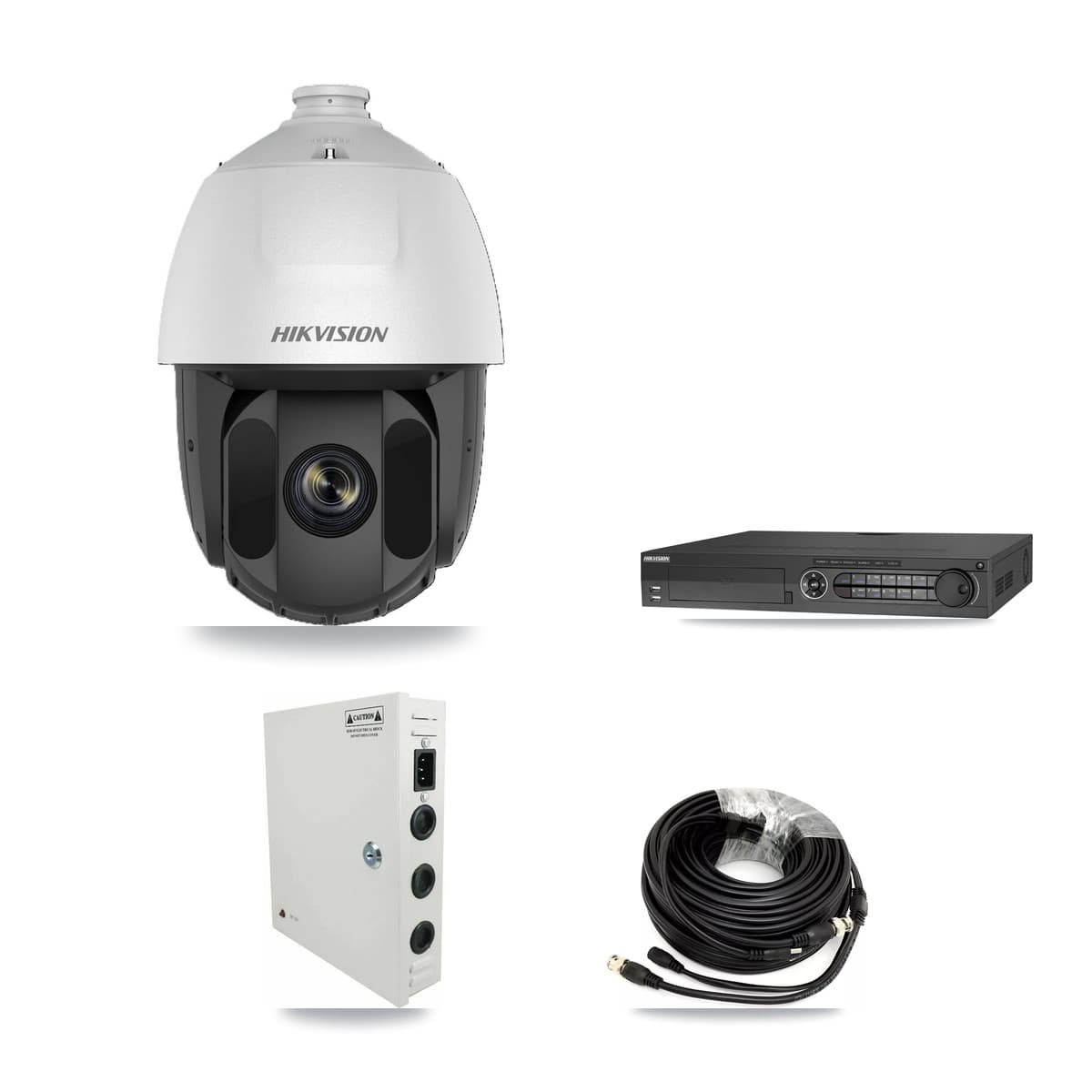 Hikvision 32-Channel 2MP CCTV Kit — 12 DS-2AE5225TI PTZ Cameras + 8TB Recording (DS-7332HQHI Recorder) - Image 1