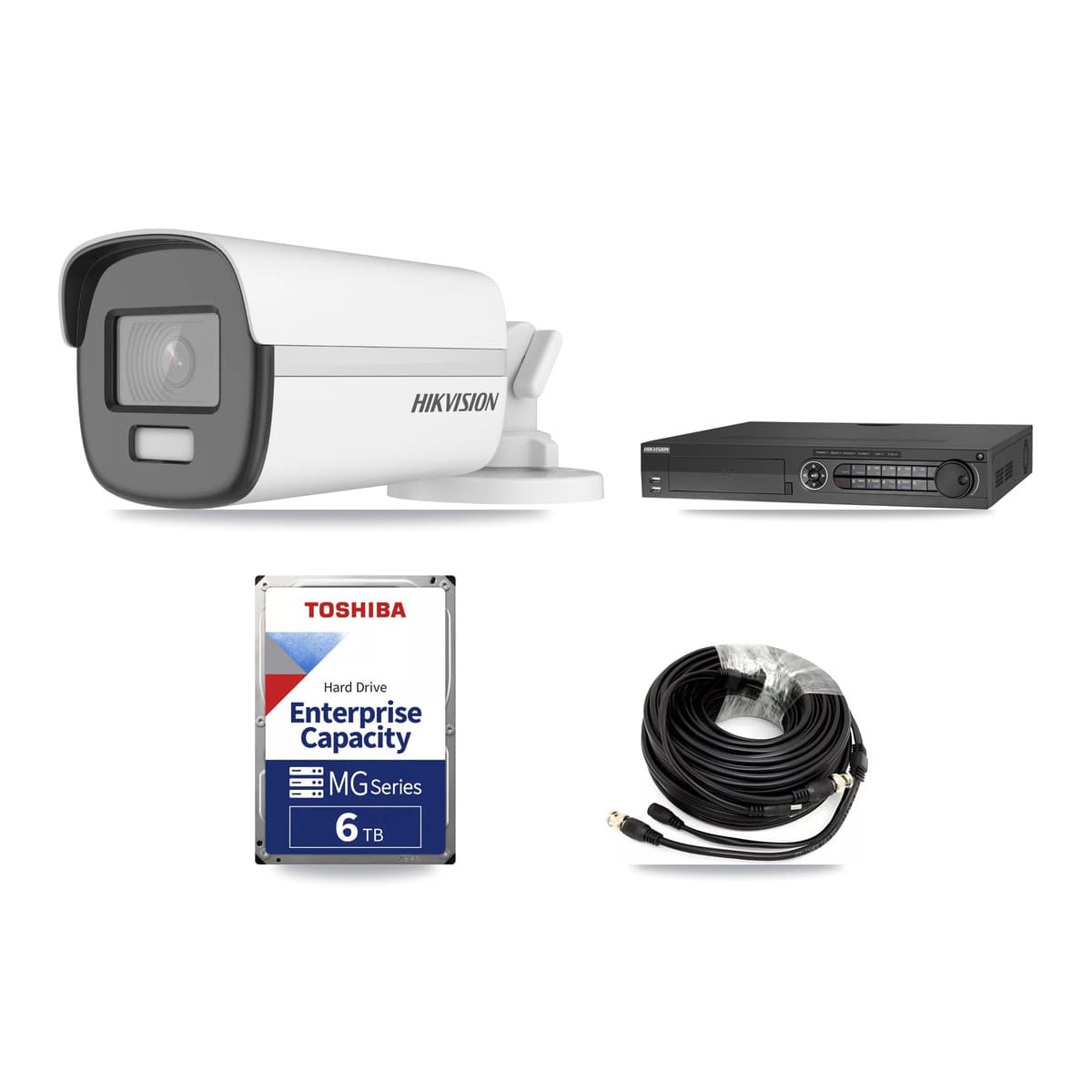 Hikvision 32-Channel 4K CCTV Kit — 7 DS-2CE12UF3T Bullet Cameras + 3× 6TB Recording - Image 1