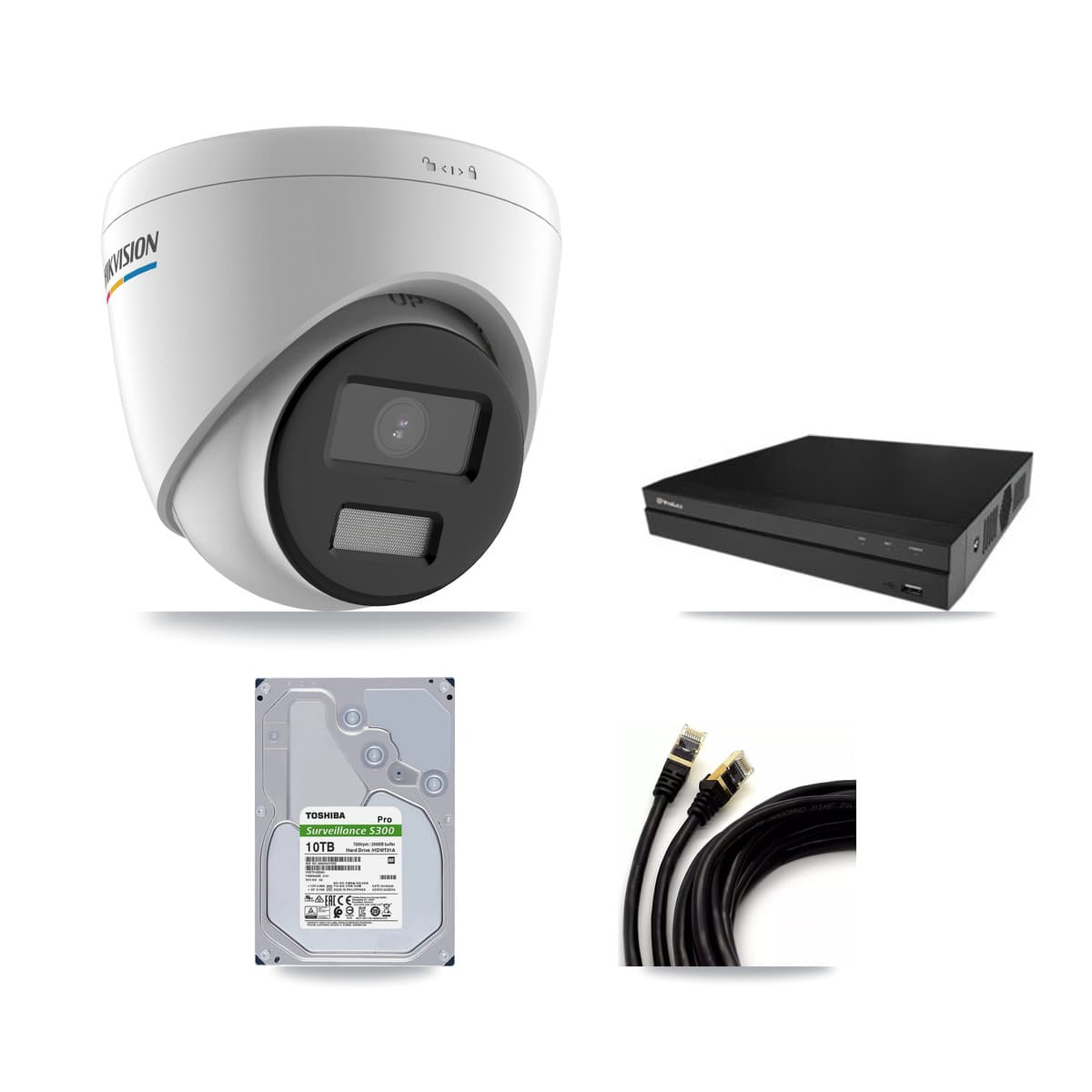 Hikvision & Prolux 16-Channel 2MP CCTV Kit — 14 Turret Cameras + 10TB Recording - Image 1