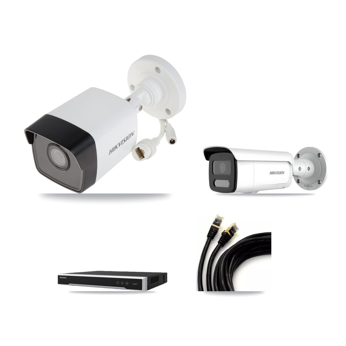 Hikvision 16-Channel 4MP – 5MP CCTV Kit — 4 5MP + 2 4MP Bullet Cameras + 8TB Recording - Image 1