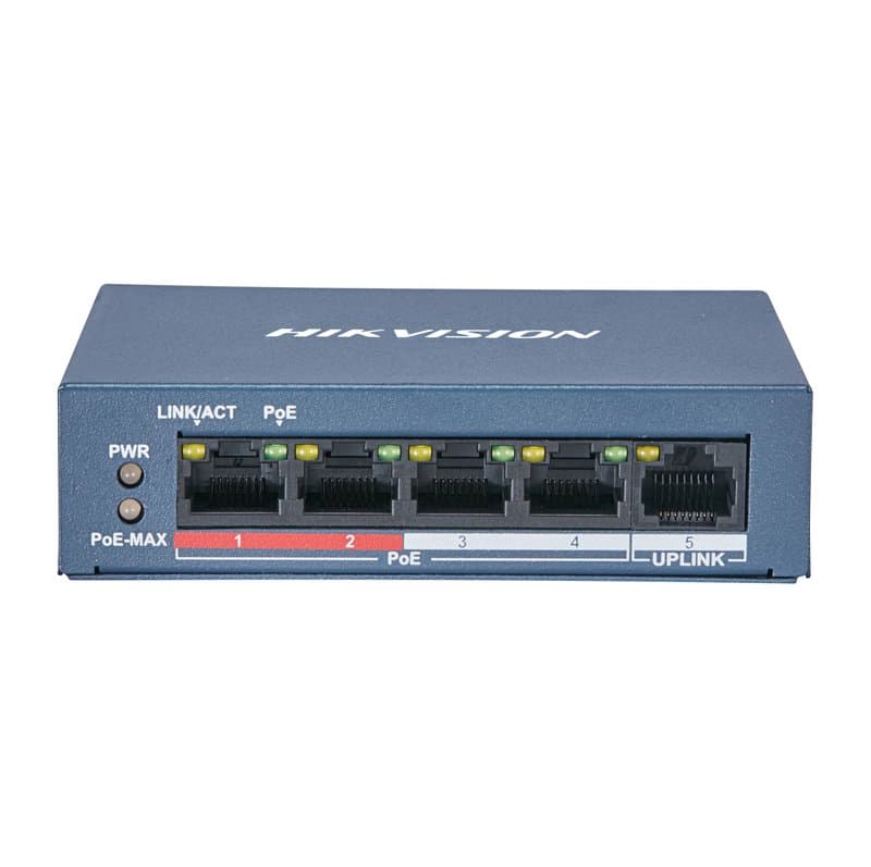 Hikvision DS-3E0105P-E/M(B) 5-Port Fast Ethernet PoE Switch 300m Long Range