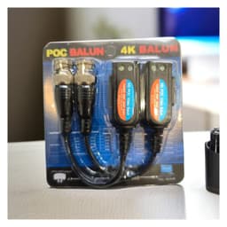 8MP 4K Passive PoC CCTV Video Balun BNC Screw Terminal