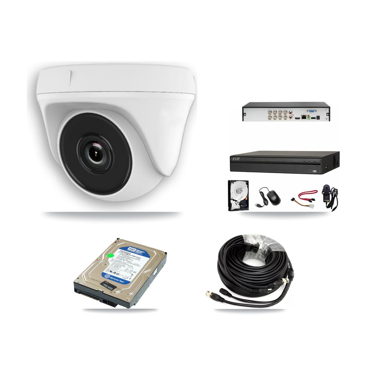 Dahua 8-Channel 2MP CCTV Kit — 1 Dome Camera + 500GB Recording
