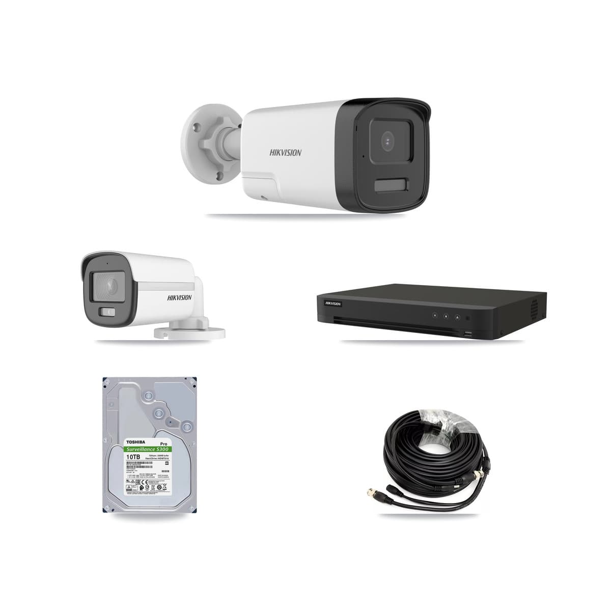 Hikvision 16-Channel 5MP CCTV Kit — 1 DS-2CE12KF0T + 6 DS-2CE17K0T Bullet Cameras + 10TB Recording - Image 1