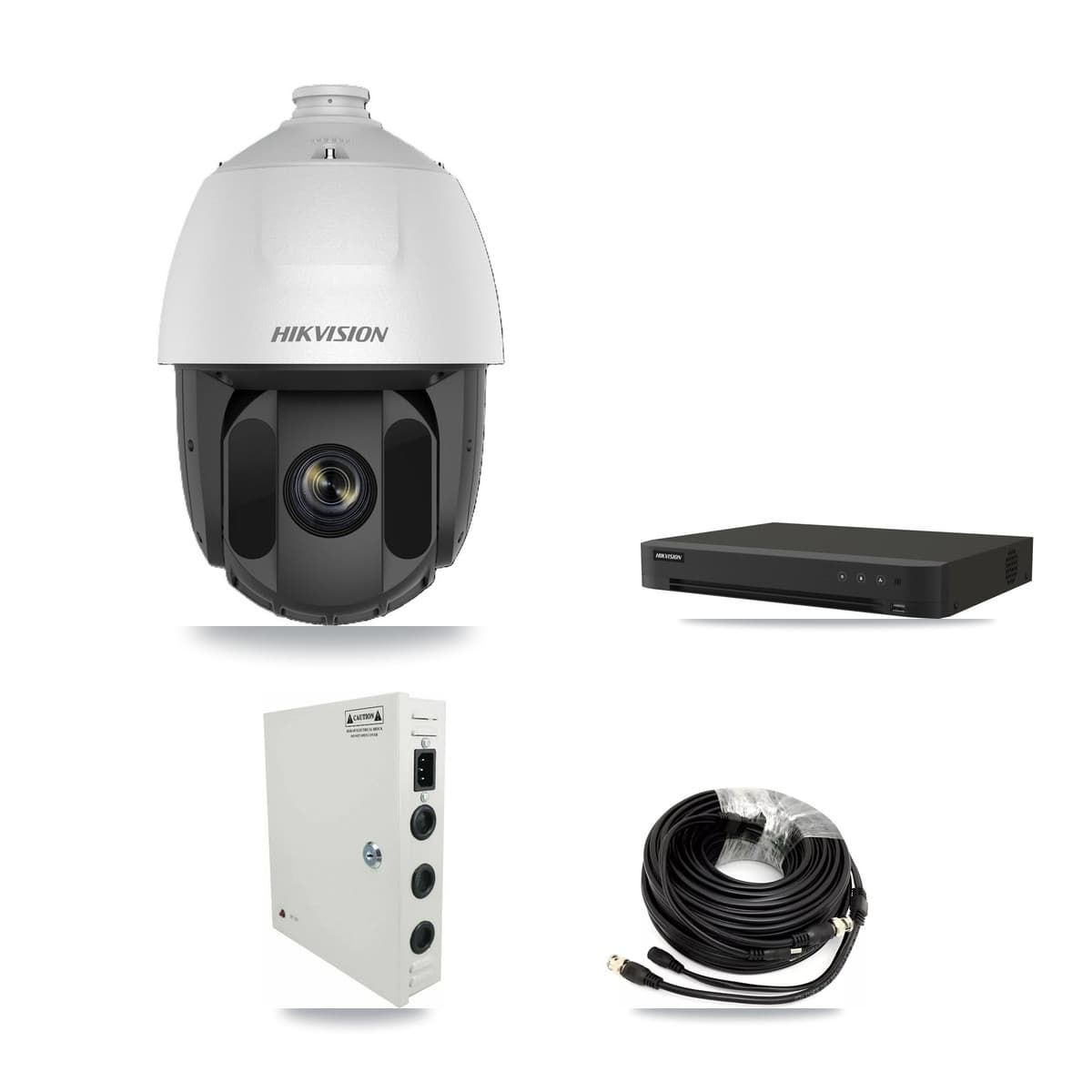 Hikvision 16-Channel 2MP CCTV Kit — 4 DS-2AE5225TI PTZ Cameras + 3TB Recording (IDS-7216HQHI Recorder) - Image 1