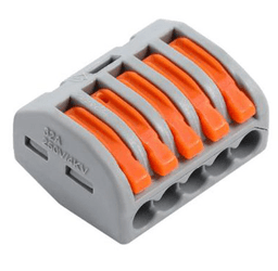 5 Way Lever Wire Connector Terminal Block for CCTV Power Wiring