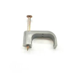 Basix 16mm Twin and Earth Cable Clips 22mm Flat White Pack