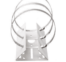 Universal PTZ CCTV Camera Pole Mount Bracket 3 Loop Metal