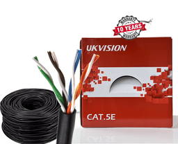 UKVISION Cat5e UTP Outdoor Network Cable 100m Solid Copper Black