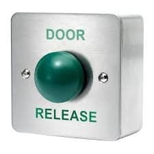 Press To Exit Door Release Button Green Dome Stainless Steel