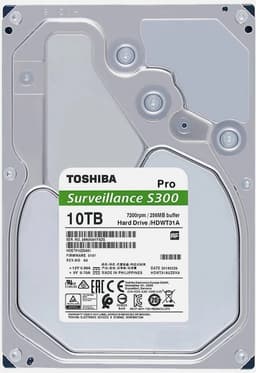 Toshiba S300 Pro 10TB Surveillance Hard Drive 3.5" SATA 7200RPM