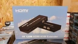 4K KVM HDMI Extender over Cat6 – 120m (400ft) Long-Range Transmitter & Receiver Kit