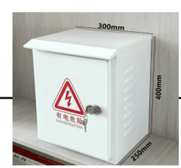 IPBOX Metal CCTV Cabinet 370×300×230mm White Enclosure