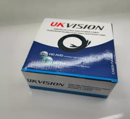 UKVISION RG59P-CABLE-20M CCTV BNC Video + DC Power Extension Lead 20m