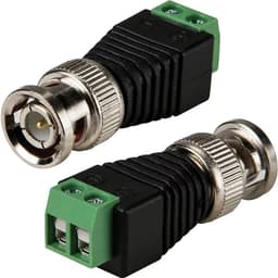 Wire to BNC Male Plug Screw Terminal Connector CCTV Adapter