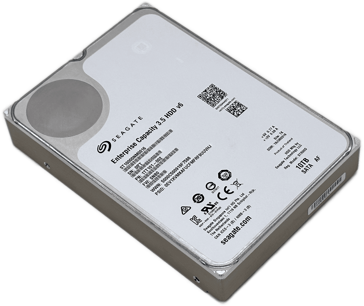 10TB Seagate Enterprise Capacity Helium V.6 HDD 3.5" SATA Hard Drives – Free Installation with Any CCTV Kit or Package -Ideal for 24/7 continuous recording